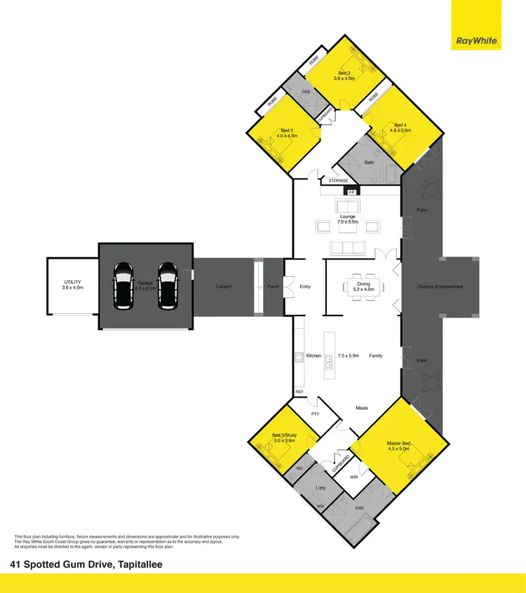 Floorplan of Homely house listing, 41 Spotted Gum Drive, Tapitallee NSW 2540