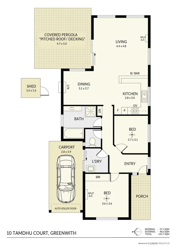 Floorplan of Homely house listing, 10 Tamdhu Court, Greenwith SA 5125