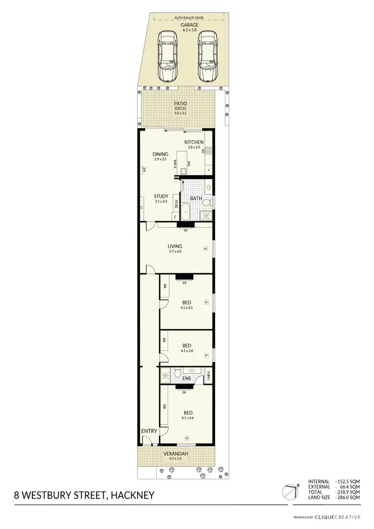 Floorplan of Homely house listing, 8 Westbury Street, Hackney SA 5069