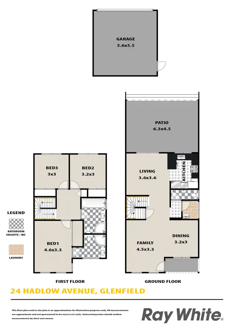Floorplan of Homely house listing, 24 Hadlow Avenue, Glenfield NSW 2167