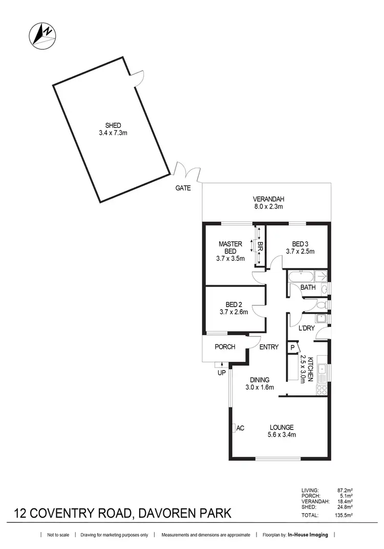 Floorplan of Homely house listing, 12 Coventry Road, Davoren Park SA 5113