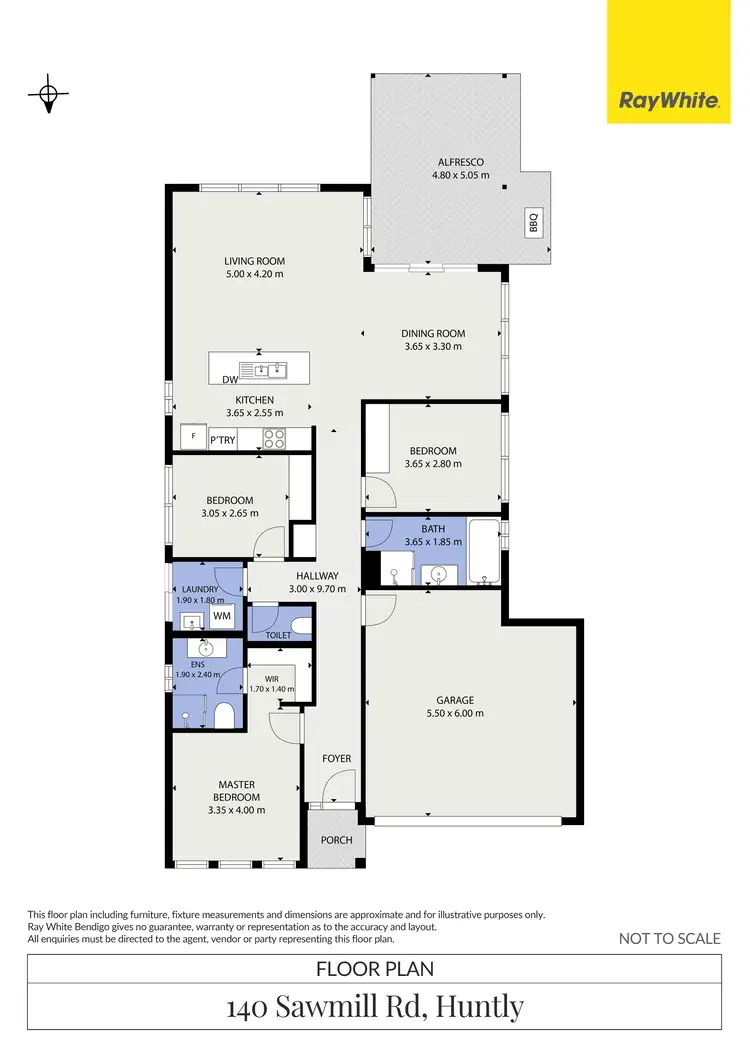 Floorplan of Homely house listing, 140 Sawmill Road, Huntly VIC 3551