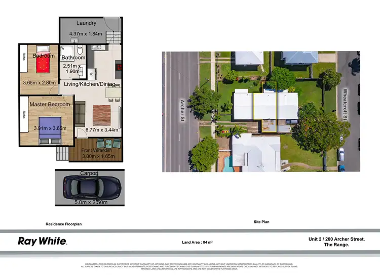 Floorplan of Homely unit listing, 2/200 Archer Street, The Range QLD 4700
