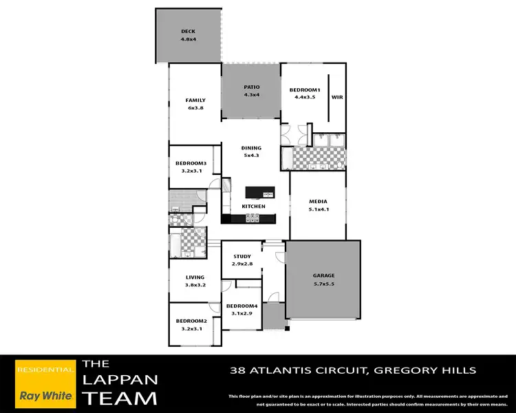 Floorplan of Homely house listing, 38 Atlantis Crescent, Gregory Hills NSW 2557