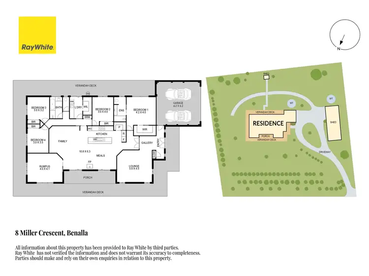 Floorplan of Homely house listing, 8 Miller Crescent, Benalla VIC 3672