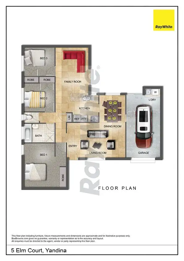 Floorplan of Homely house listing, 5 Elm Court, Yandina QLD 4561