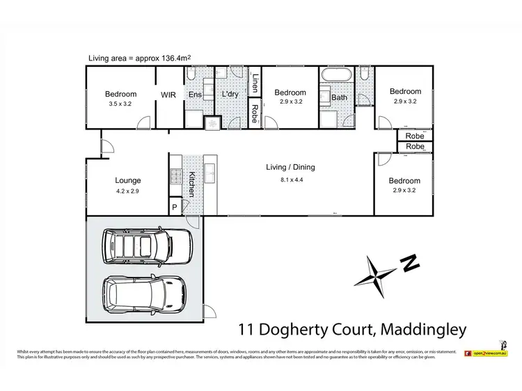 Floorplan of Homely house listing, 11 Dogherty Court, Maddingley VIC 3340
