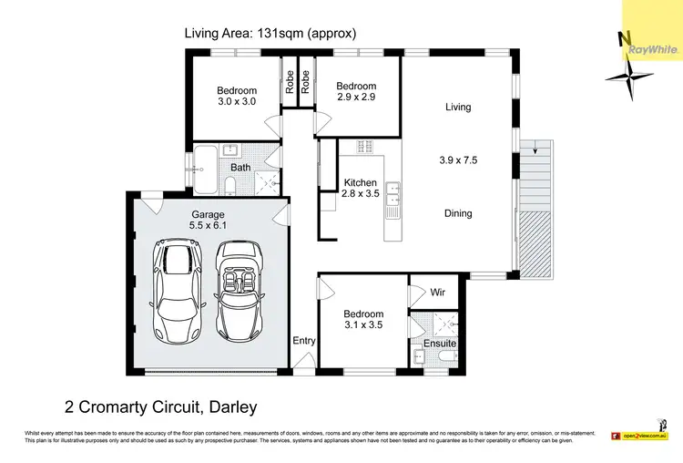 Floorplan of Homely house listing, 2 Cromarty Circuit, Darley VIC 3340