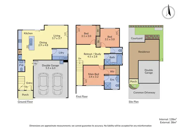 Floorplan of Homely townhouse listing, 2 Premier Close, Mooroolbark VIC 3138