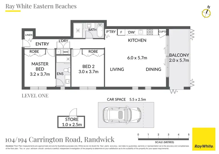 Floorplan of Homely apartment listing, 104/194 Carrington Road, Randwick NSW 2031