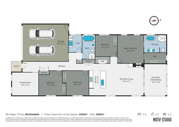 Floorplan of Homely house listing, 96 Major Drive, Rochedale QLD 4123