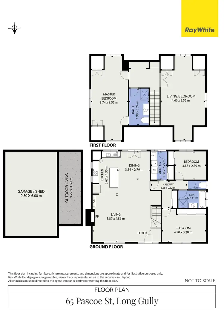Floorplan of Homely house listing, 65 Pascoe Street, Long Gully VIC 3550