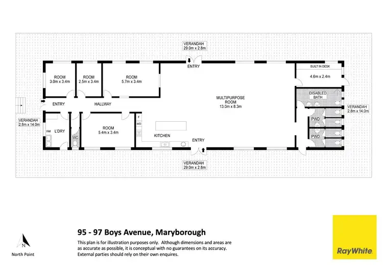 Floorplan of Homely other listing, 95-97 Boys Avenue, Maryborough QLD 4650