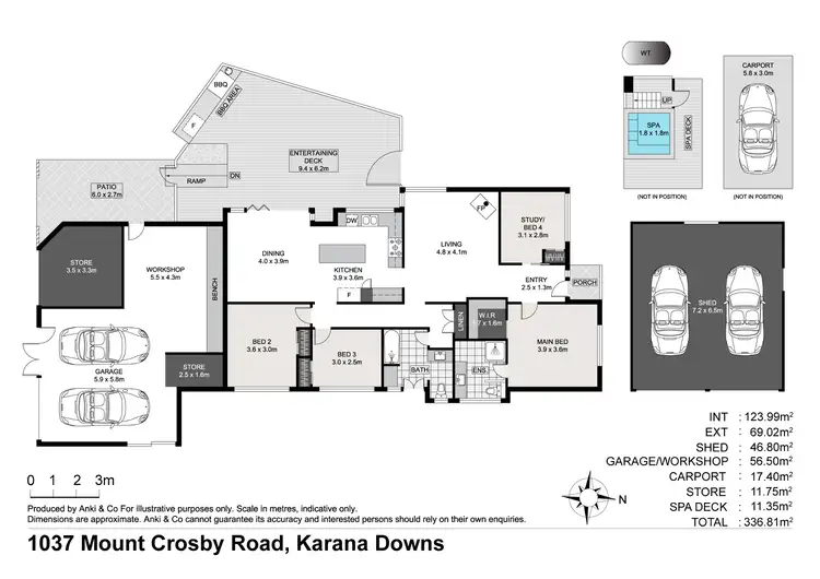 Floorplan of Homely rural property listing, 1037 Mount Crosby Road, Karana Downs QLD 4306