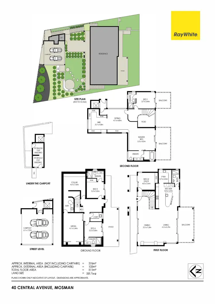 Floorplan of Homely house listing, 40 Central Avenue, Mosman NSW 2088