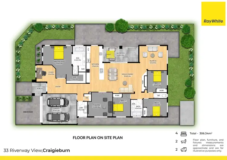 Floorplan of Homely house listing, 33 Riverway View, Craigieburn VIC 3064