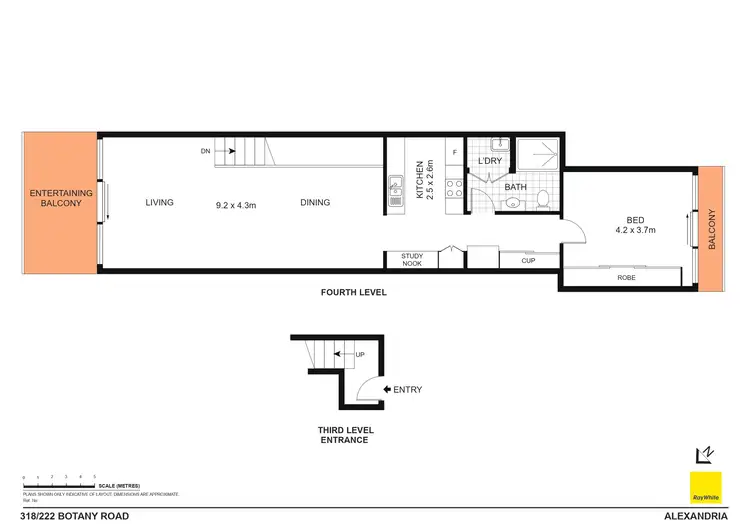 Floorplan of Homely apartment listing, B318/222 Botany Road, Alexandria NSW 2015