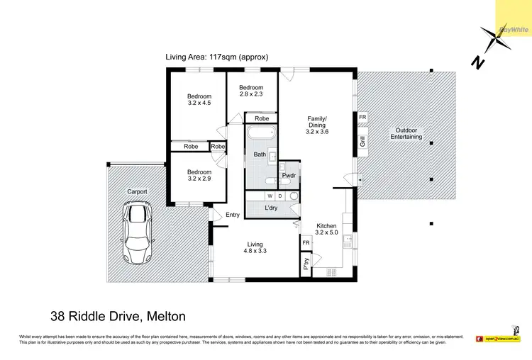 Floorplan of Homely house listing, 38 Riddle Drive, Melton VIC 3337