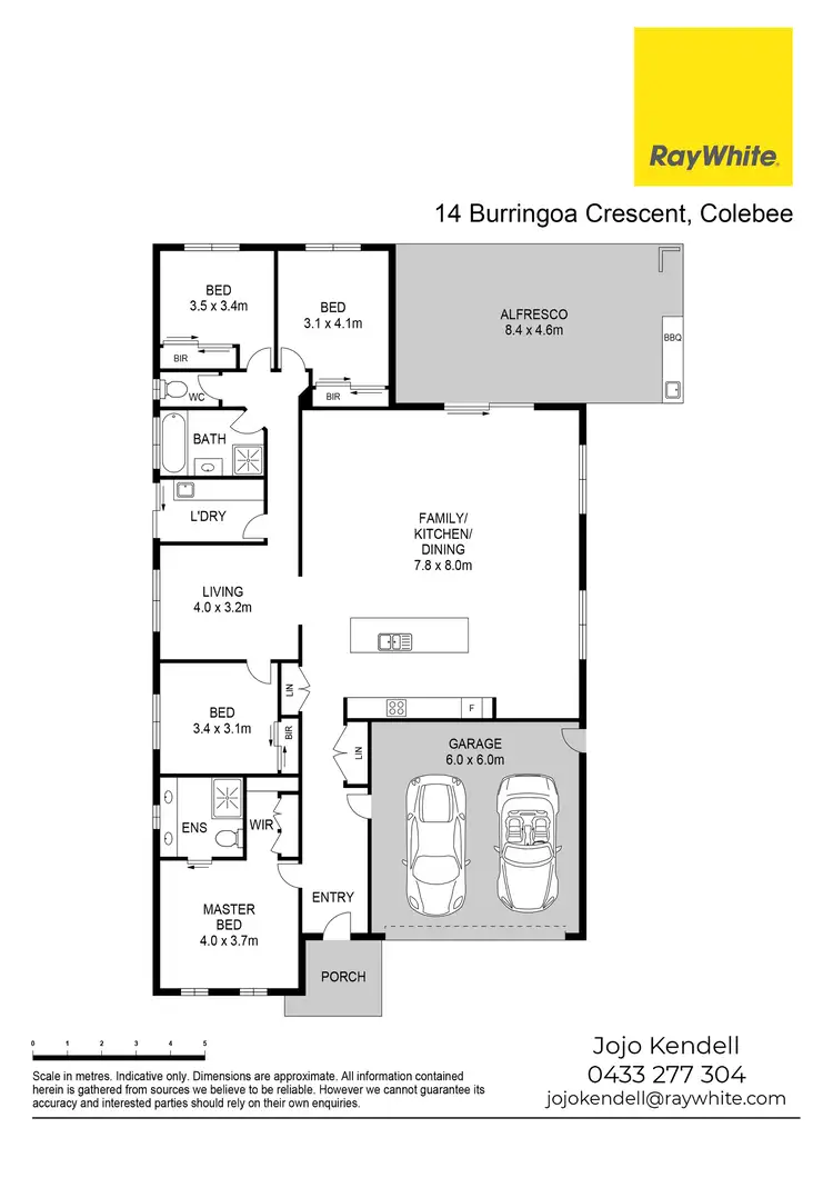 Floorplan of Homely house listing, 14 Burringoa Crescent, Colebee NSW 2761