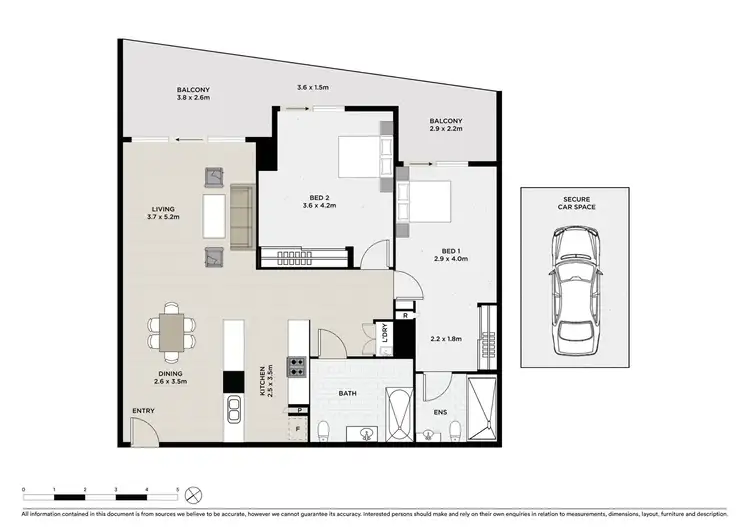 Floorplan of Homely apartment listing, 102/35B Arncliffe Street, Wolli Creek NSW 2205