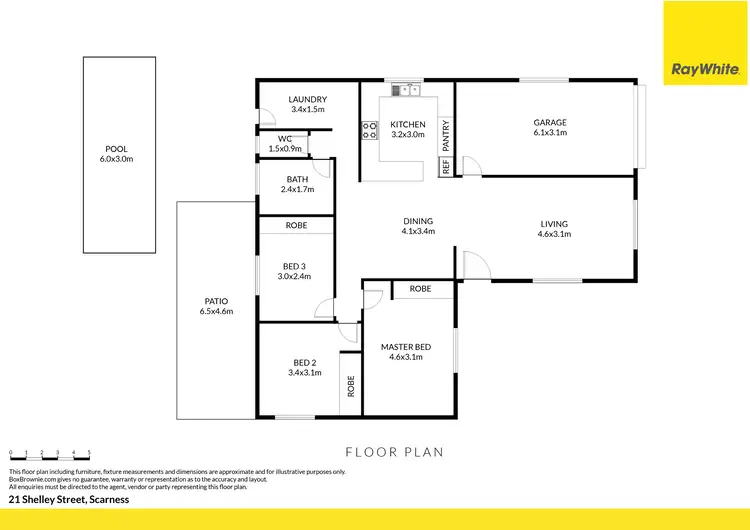 Floorplan of Homely house listing, 21 Shelley Street, Scarness QLD 4655