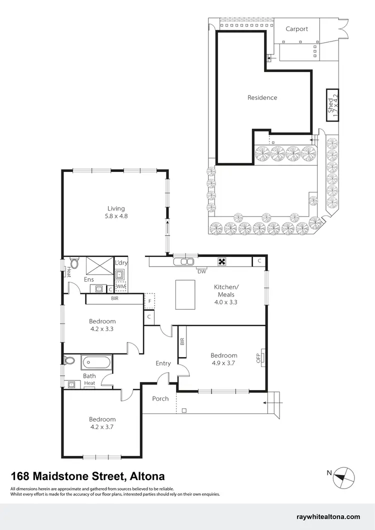 Floorplan of Homely house listing, 168 Maidstone Street, Altona VIC 3018