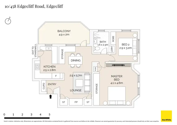 Floorplan of Homely apartment listing, 10/458 Edgecliff Road, Edgecliff NSW 2027