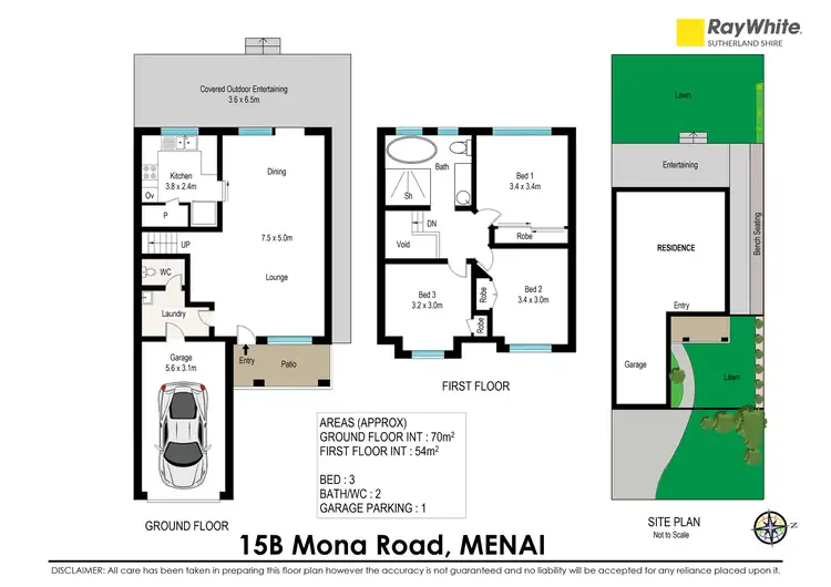 Floorplan of Homely house listing, 15B Mona Road, Menai NSW 2234