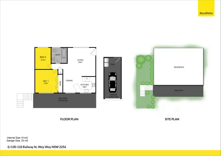 Floorplan of Homely villa listing, 6/130-132 Railway Street, Woy Woy NSW 2256