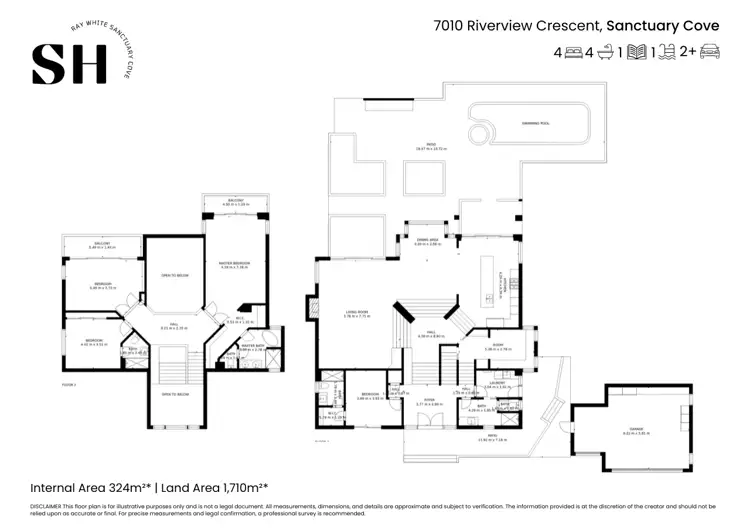 Floorplan of Homely house listing, 7010 Riverview Crescent, Sanctuary Cove QLD 4212