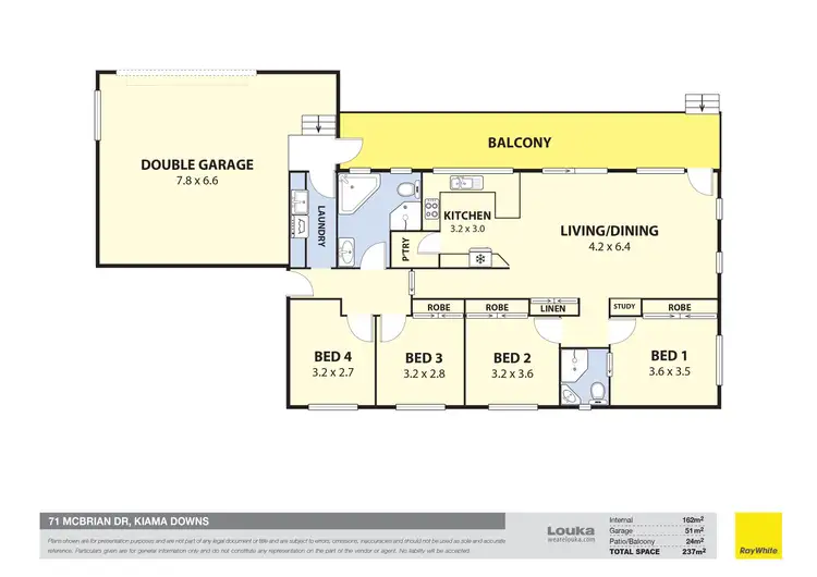 Floorplan of Homely house listing, 71 Mcbrien Drive, Kiama Downs NSW 2533