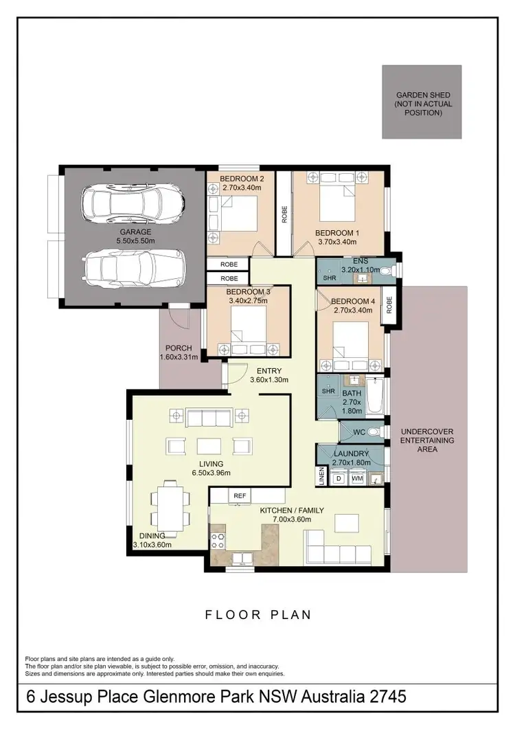Floorplan of Homely house listing, 6 Jessup Place, Glenmore Park NSW 2745