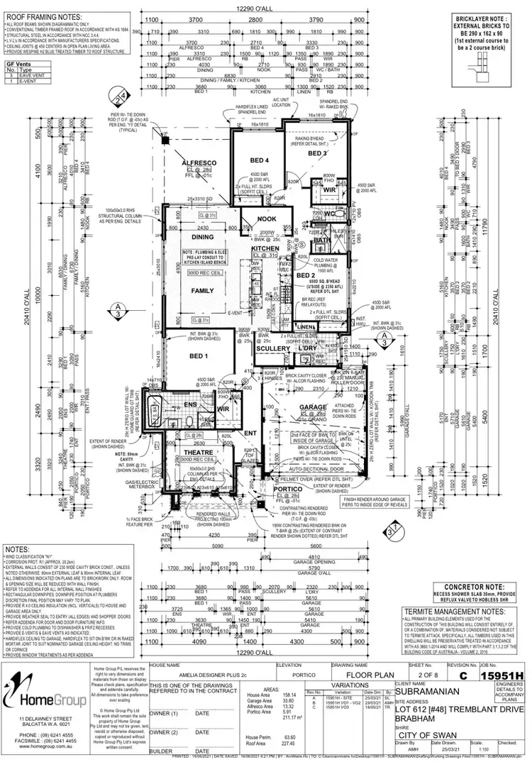 Floorplan of Homely house listing, 48 Tremblant Drive, Brabham WA 6055