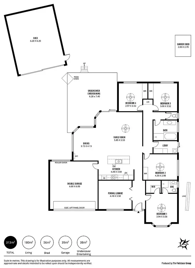 Floorplan of Homely house listing, 13 Fairlie Drive, Flagstaff Hill SA 5159