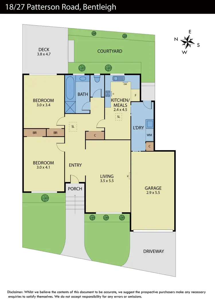 Floorplan of Homely unit listing, 18/27 Patterson Road, Bentleigh VIC 3204