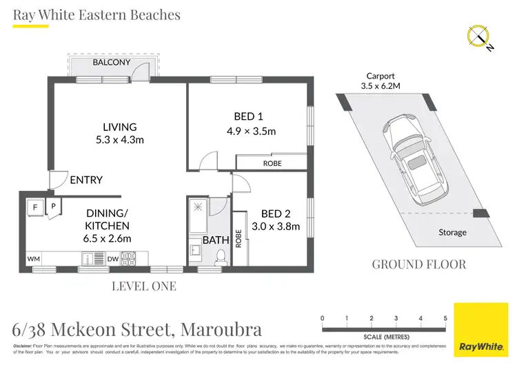 Floorplan of Homely apartment listing, 6/38 Mckeon Street, Maroubra NSW 2035