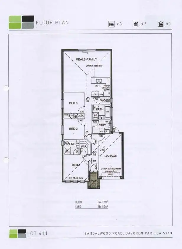 Floorplan of Homely house listing, 27 Sandalwood Road, Davoren Park SA 5113