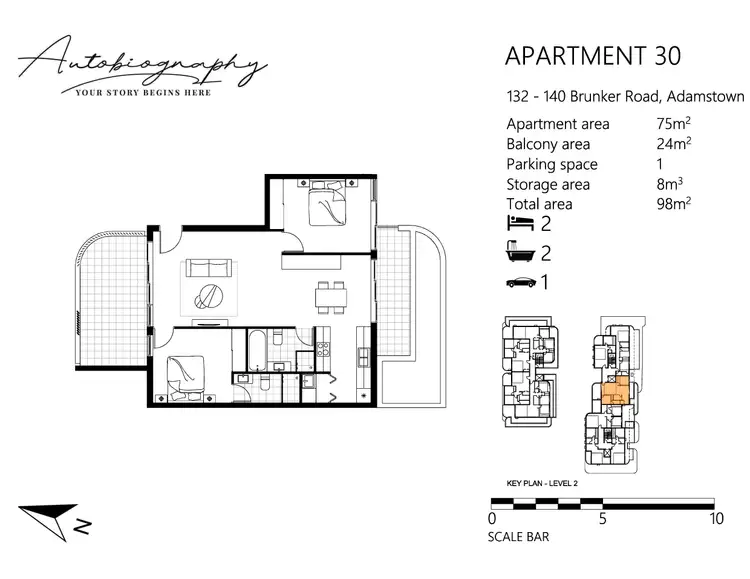 Floorplan of Homely apartment listing, Lot 30/132-140 Brunker Road, Adamstown NSW 2289