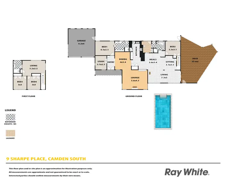 Floorplan of Homely house listing, 9 Sharpe Place, Camden South NSW 2570