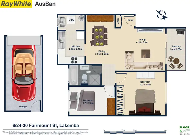 Floorplan of Homely apartment listing, 6/24 Fairmount Street, Lakemba NSW 2195