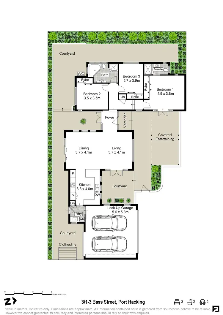 Floorplan of Homely villa listing, 3/1-3 Bass Street, Port Hacking NSW 2229