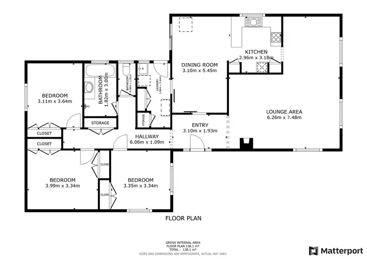Floorplan of Homely house listing, 35 Arnoldt Street, Swan Hill VIC 3585