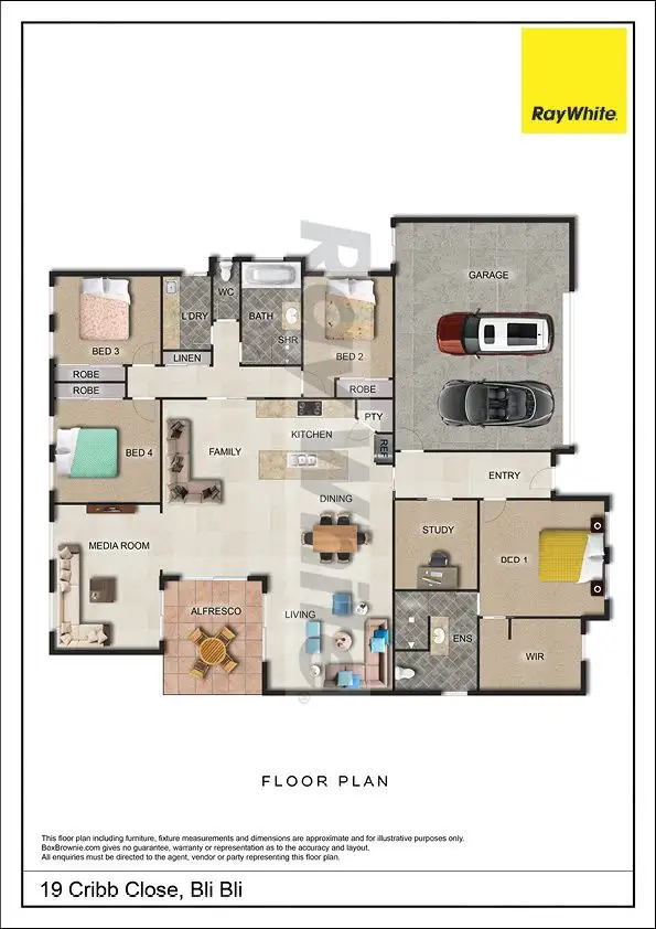 Floorplan of Homely house listing, 19 Cribb Close, Bli Bli QLD 4560