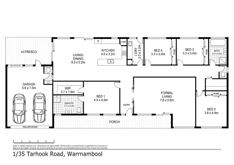 Floorplan of Homely house listing, 1/35 Tarhook Road, Warrnambool VIC 3280