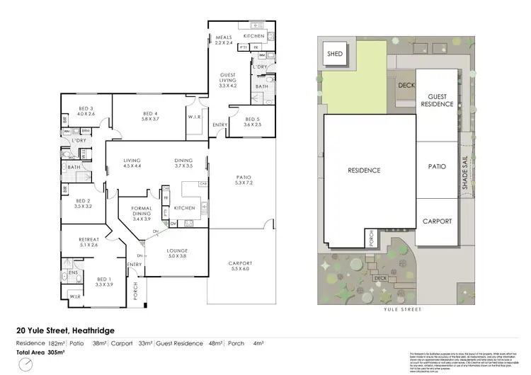 Floorplan of Homely house listing, 20 Yule Street, Heathridge WA 6027