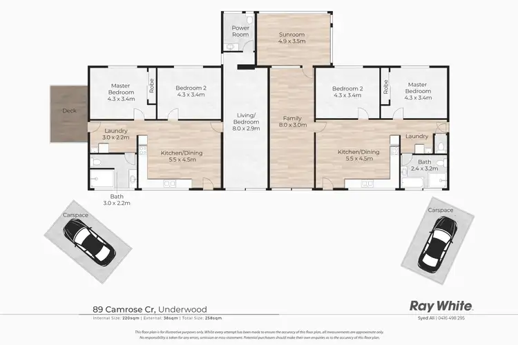 Floorplan of Homely house listing, 89 Camrose Crescent, Underwood QLD 4119
