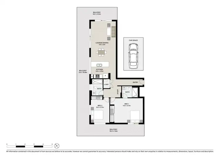 Floorplan of Homely apartment listing, 701/99A Bonar Street, Wolli Creek NSW 2205