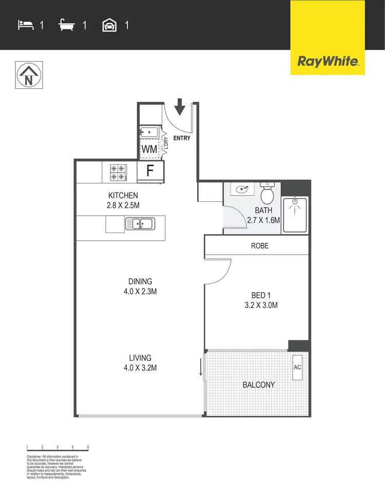 Floorplan of Homely apartment listing, 105/9 Irving Street, Phillip ACT 2606
