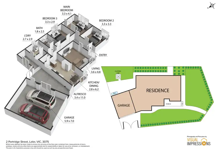 Floorplan of Homely house listing, 2 Partridge Street, Lalor VIC 3075