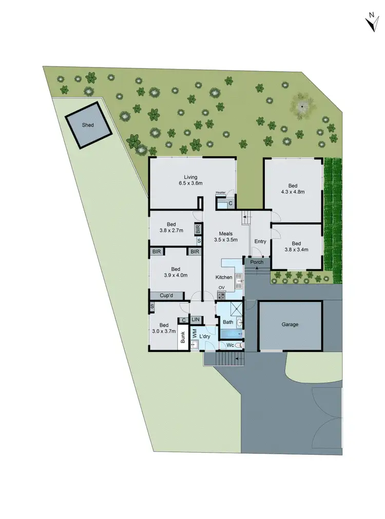 Floorplan of Homely house listing, 1 Hayden Road, Clayton South VIC 3169